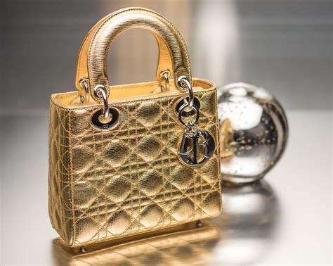 dior gold bag|christian dior lady bag price.